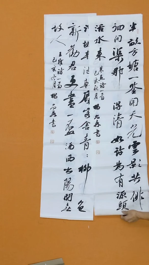 书法杨尚森  安徽  138*34*4