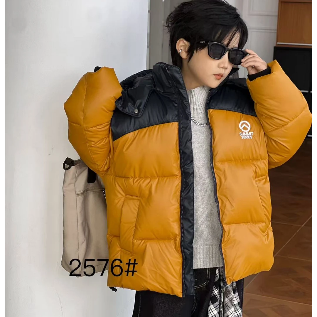 新款儿童男童棉服加厚款小中大童棉袄保暖冬装韩版外套洋气潮