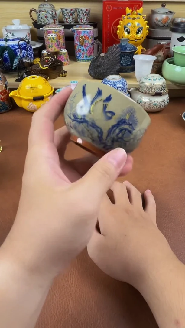 陶瓷茶具摆件旅行套组