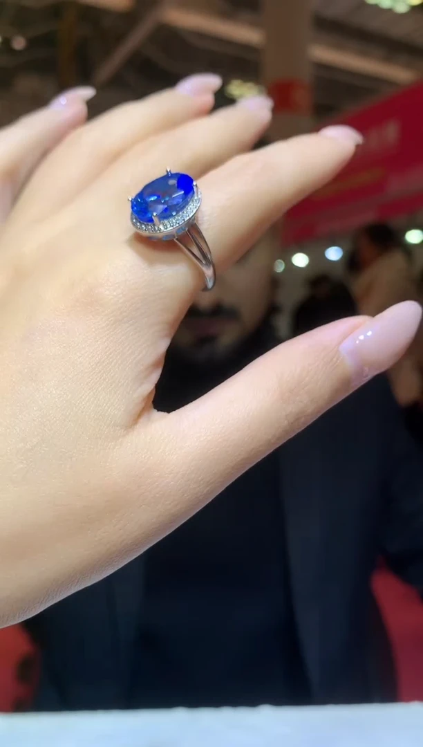 银S925镶嵌戒指托帕石【宝石世家严选】