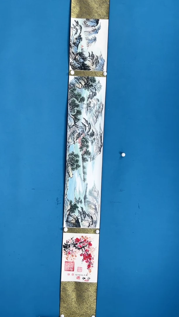 【闪购商品】国画2.3-国检-王夫怀-三米手卷97