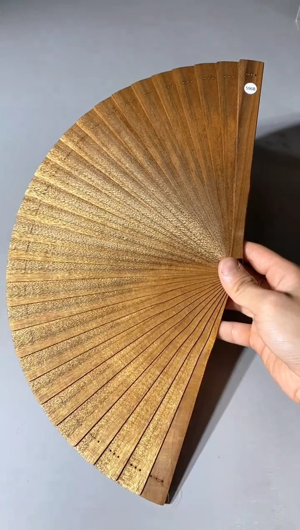 金丝楠596号21cm金丝楠木小叶桢楠扇子