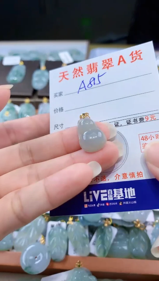 颈饰未镶嵌翡翠天然翡翠A货挂件