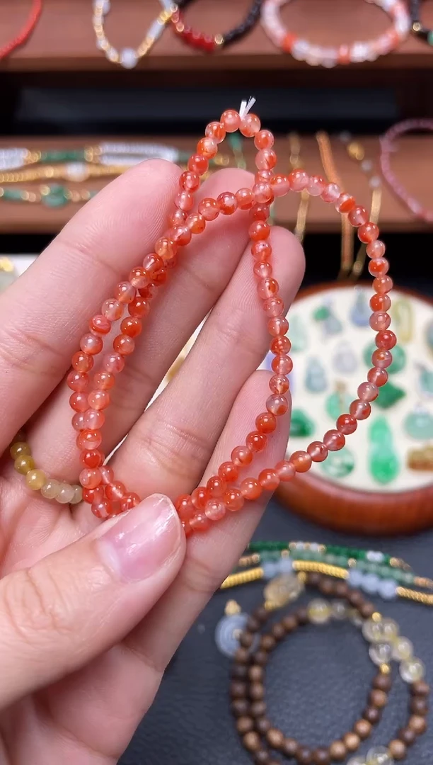 【闪购商品】南红玛瑙手串未镶嵌一个  JK602