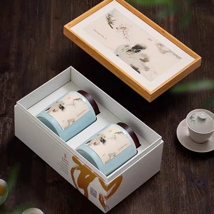 白色和双陶白毫银针白茶茶叶高档礼盒装过节送礼高端长辈年货