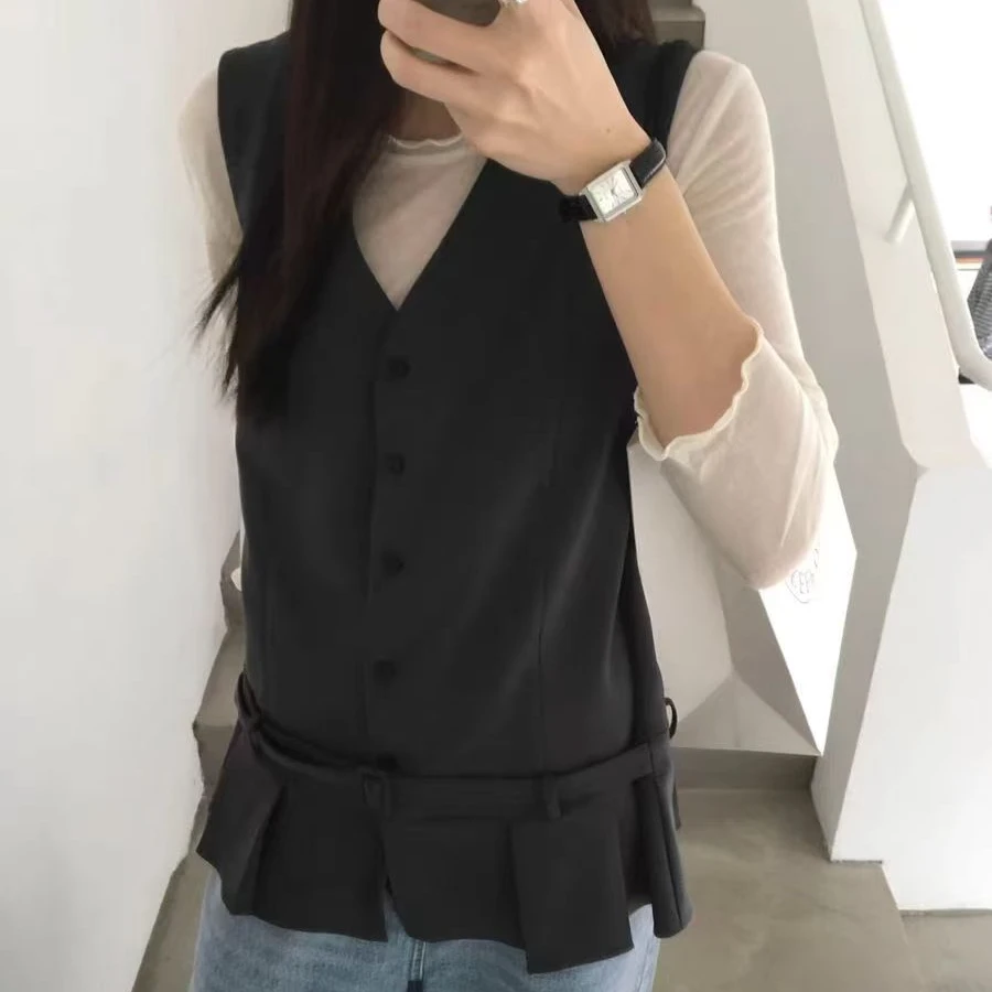 『雨美 Show』1593黑色西装马甲