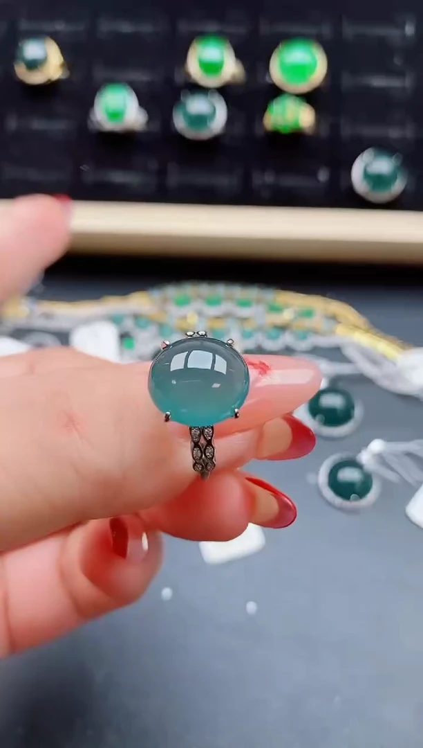 【闪购商品】翡翠戒指银S925镶嵌550850