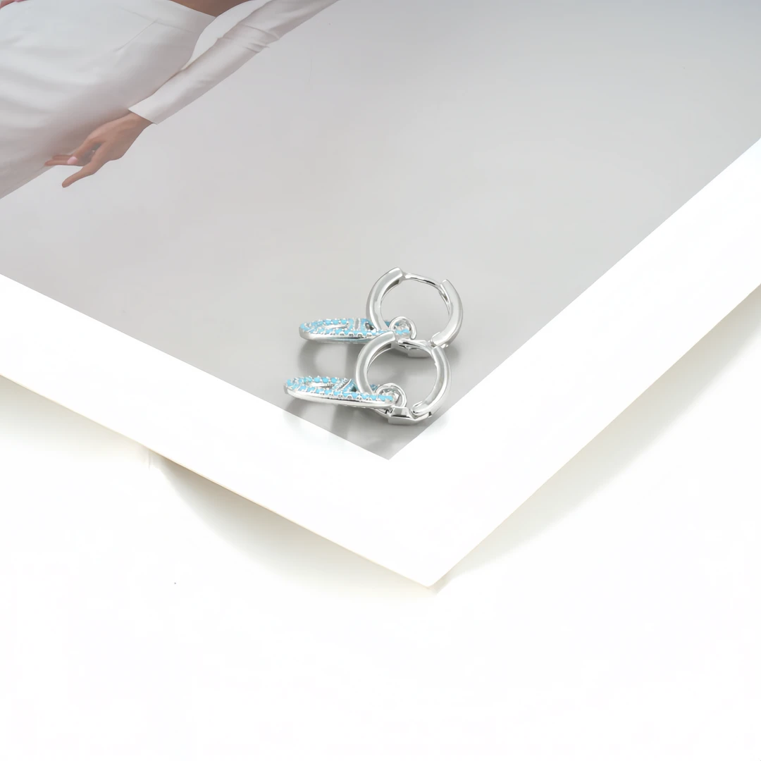 铜合金锆石耳饰 耳环9908