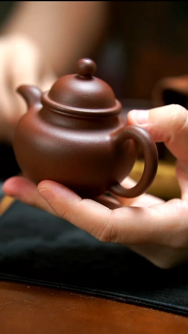 茶壶紫砂掇球小壶