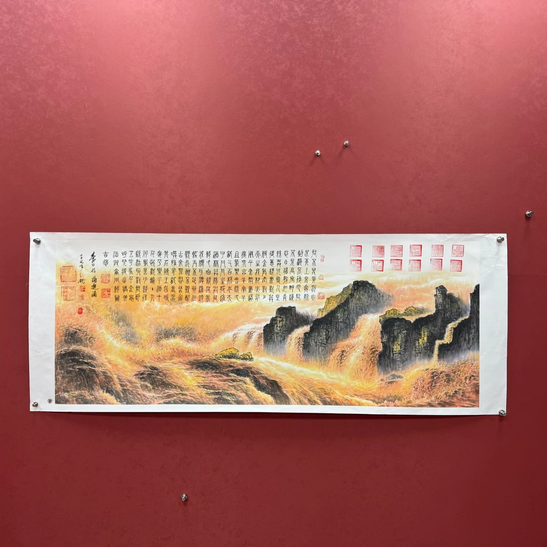 《李白将进酒》王秘书画结合作品纯手绘