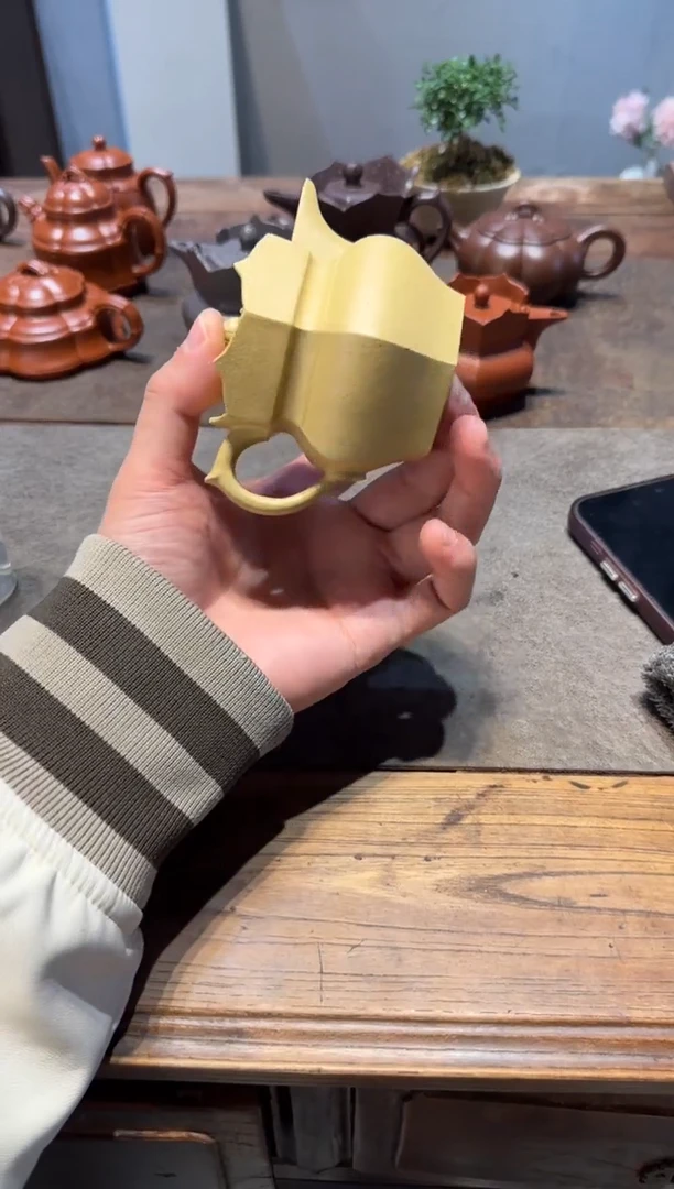 茶壶紫砂法*斗本绿小僧帽