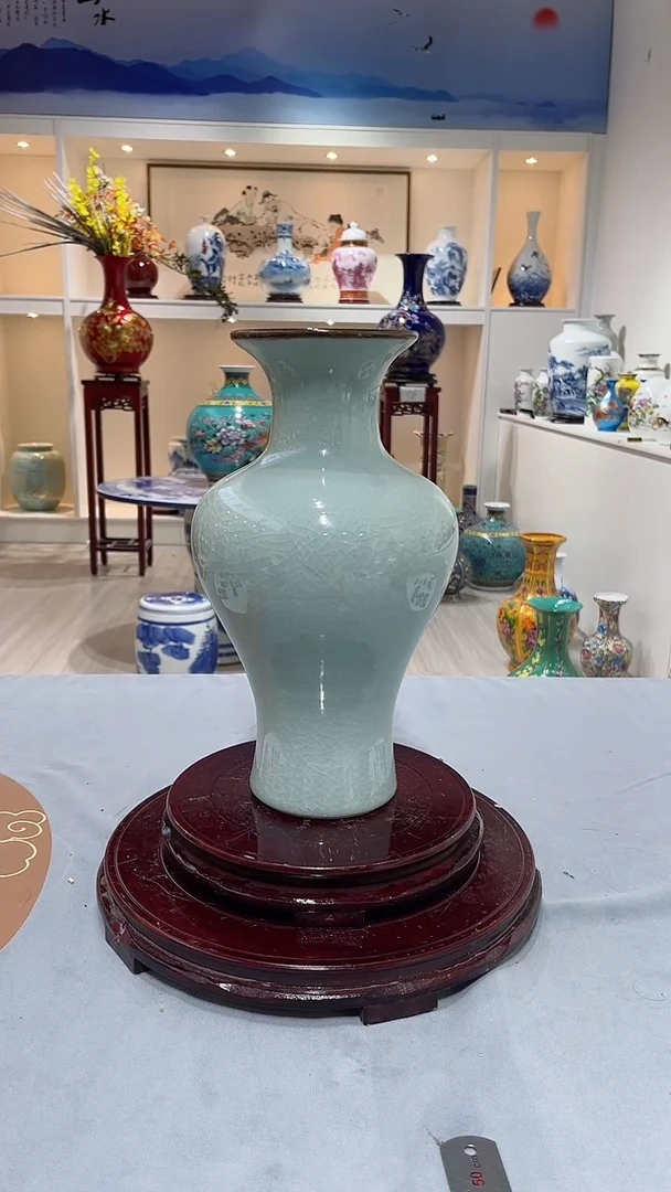 摆件陶瓷窑变花瓶