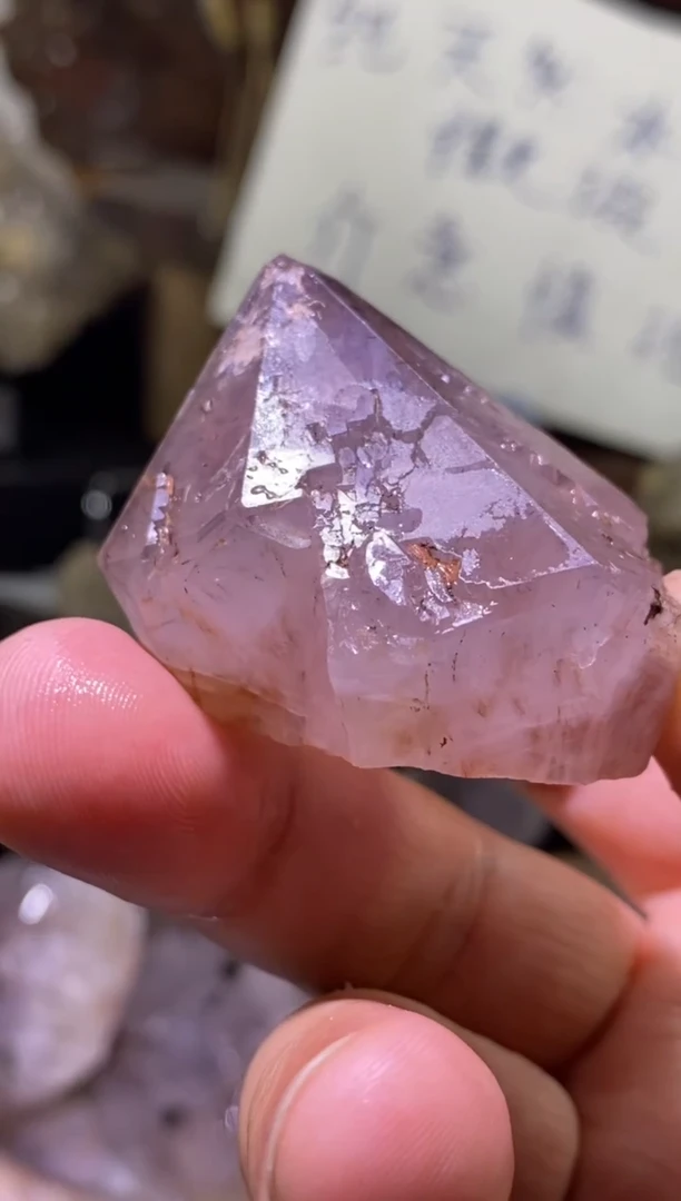 未镶嵌珠宝半成品水晶68号 精品超七花园水晶带资料库发晶