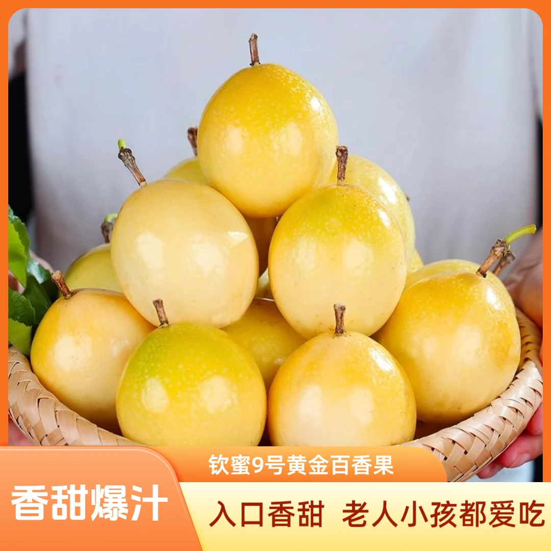 【粉丝福利】海南新鲜采摘钦密9号黄金百香果30个玲珑果纯甜无酸