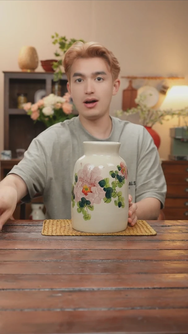 摆件景德镇艺术感手作花瓶