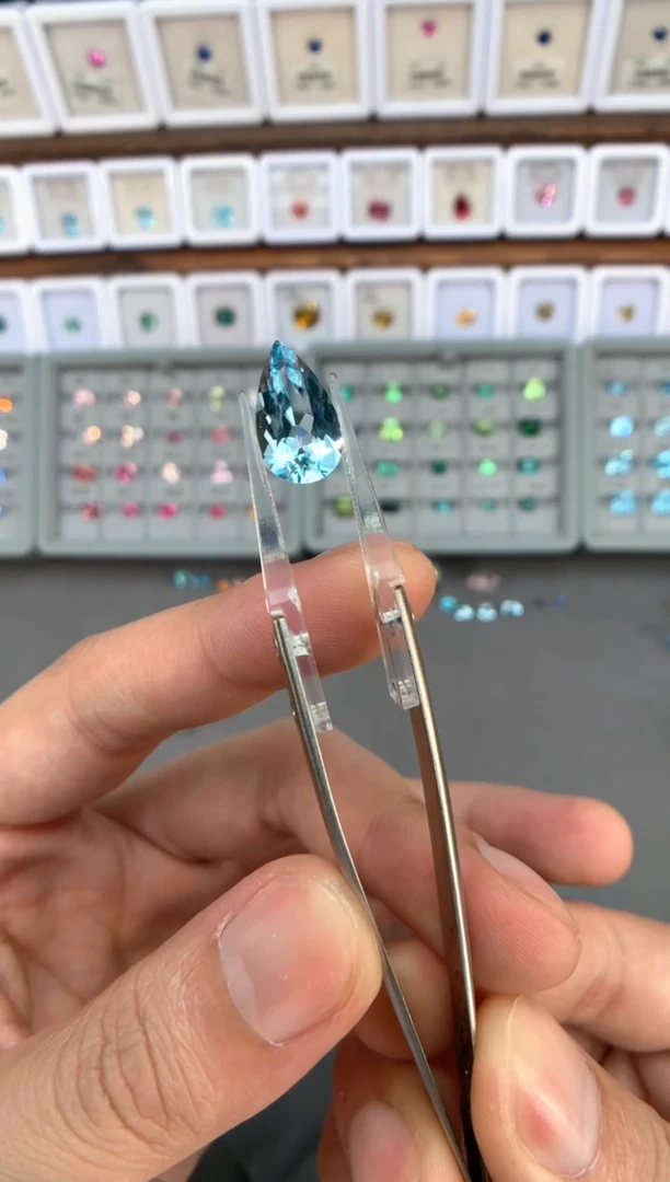 【闪购商品】定制海蓝宝石裸石未镶嵌4.65ct