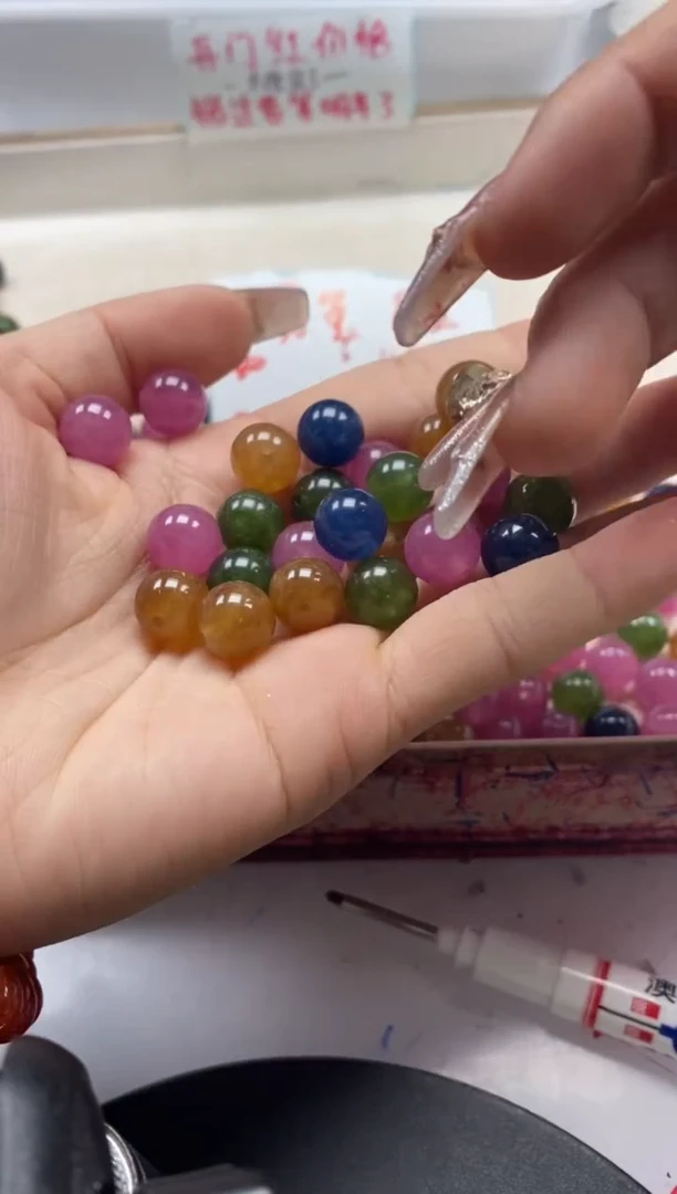 【闪购商品】碧玺颈饰未镶嵌w24碧玺10mm*20颗