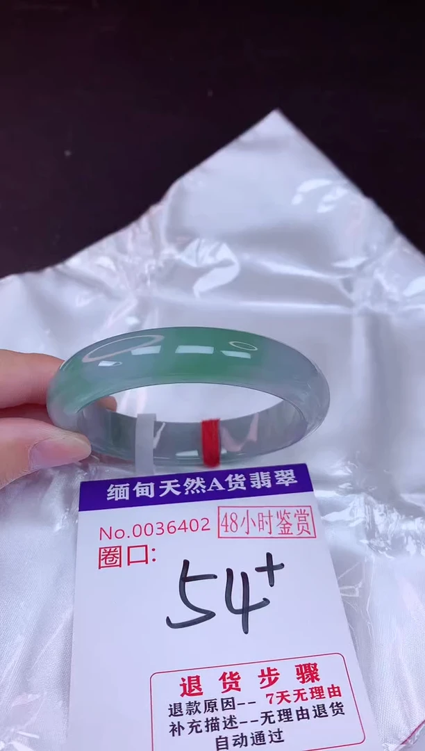 未镶嵌手镯翡翠54（48小时鉴赏期 ）