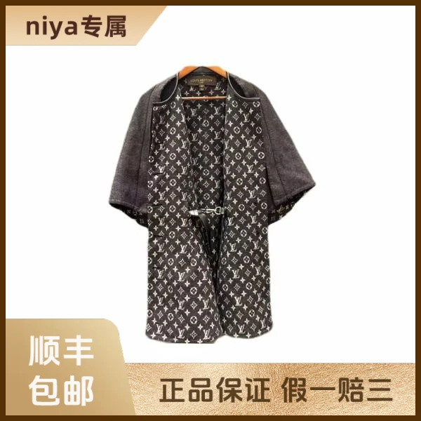 妃鱼/路易威登/羊毛/斗篷/95新/凡3/4