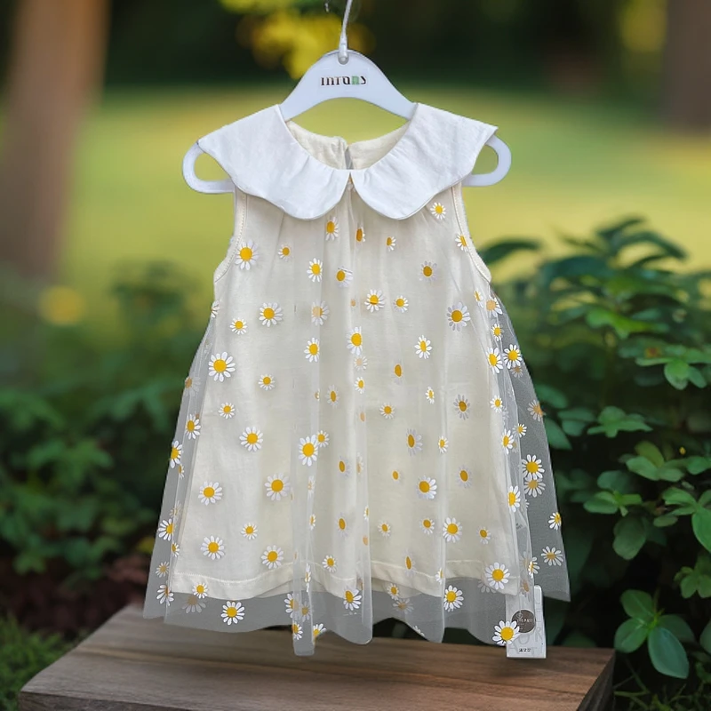 小女宝宝夏季婴儿连衣裙碎花童装裙子儿童太阳花