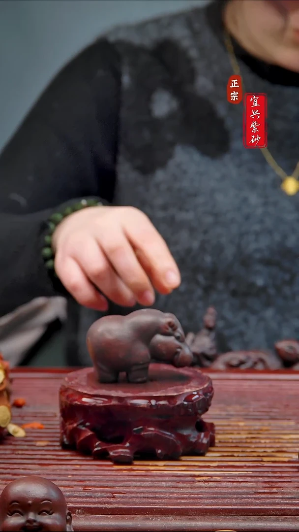 紫砂茶宠宜兴紫砂茶宠摆件