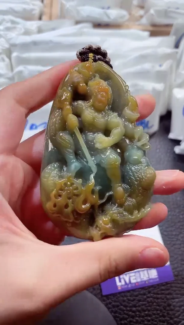颈饰未镶嵌翡翠00008038御龙不动