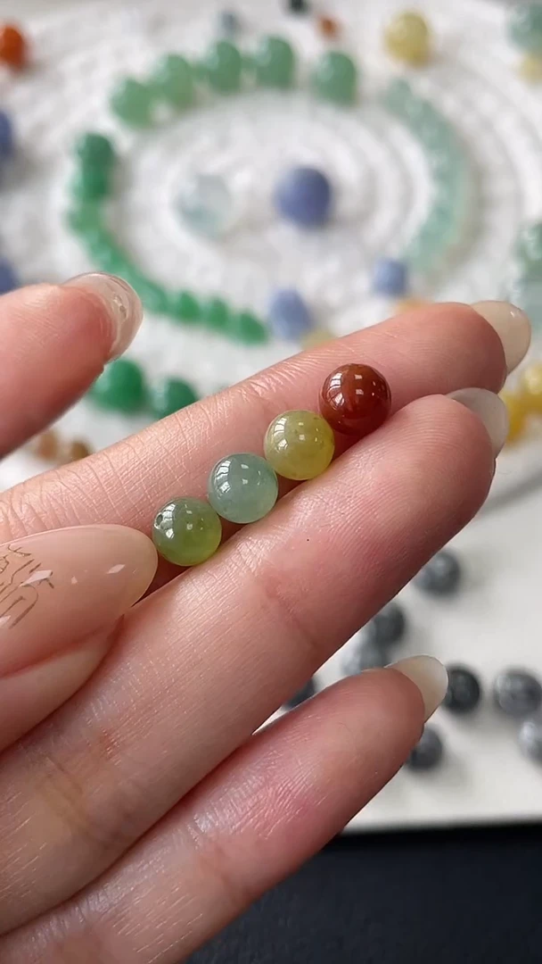 定制翡翠未镶嵌6.2珠珠450+45