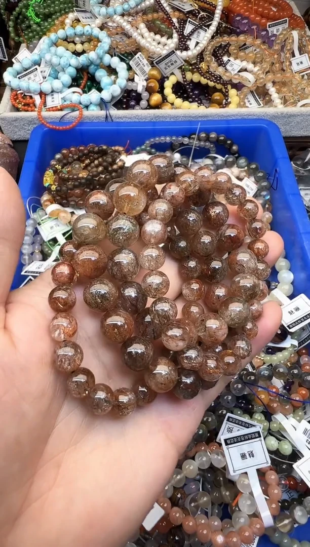 水晶手串未镶嵌房**何各种玉石手串混搭