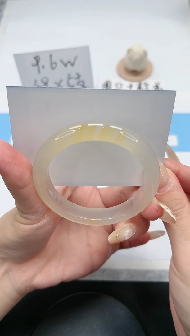 【闪购商品】玛瑙/玉髓手镯未镶嵌302/香槟55