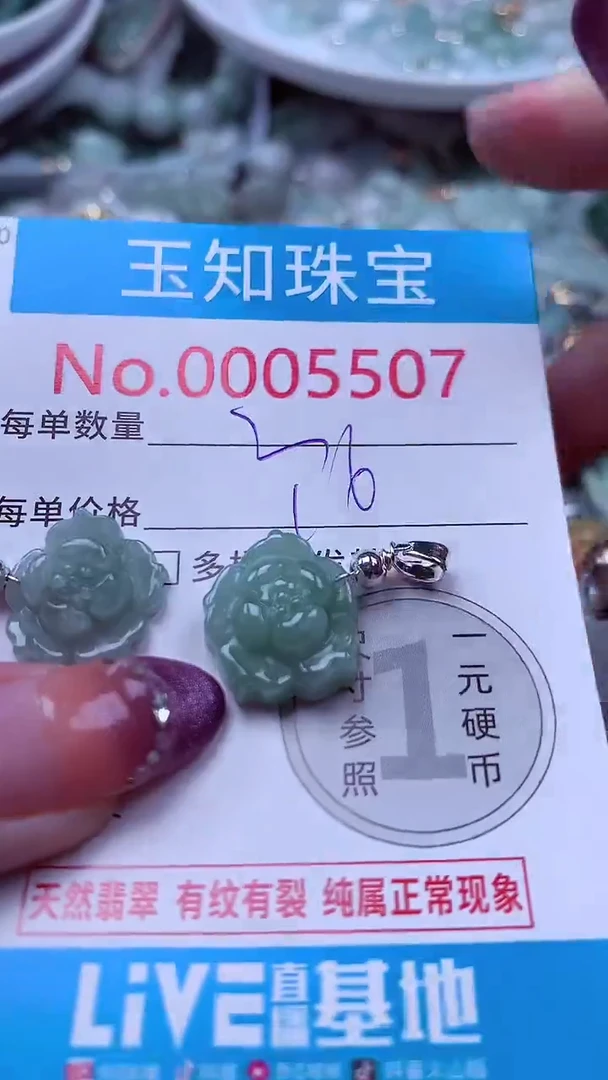 翡翠未镶嵌吊坠(不含链)5507