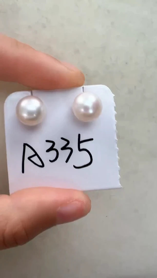 【闪购商品】淡水珍珠耳饰银S925镶嵌A335