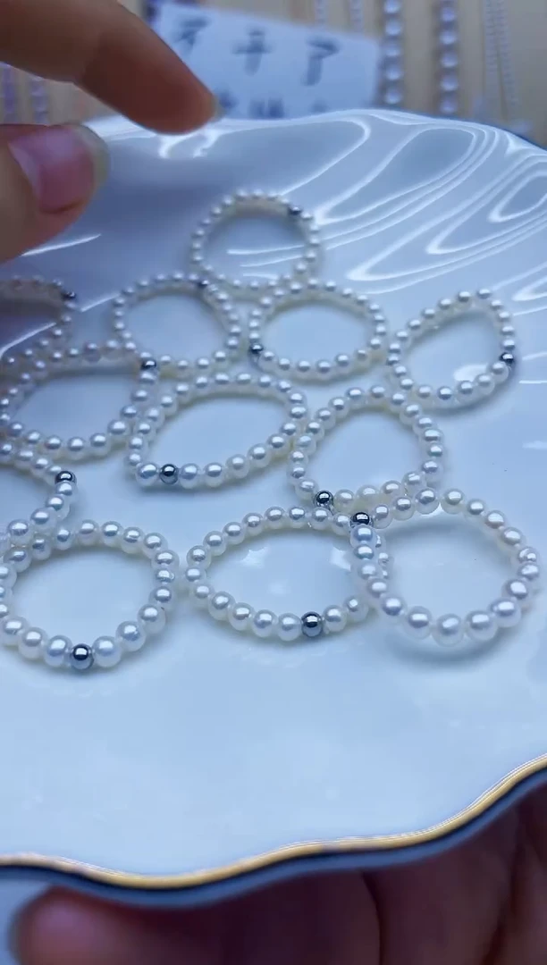 未镶嵌戒指淡水珍珠戒指多样性发其一
