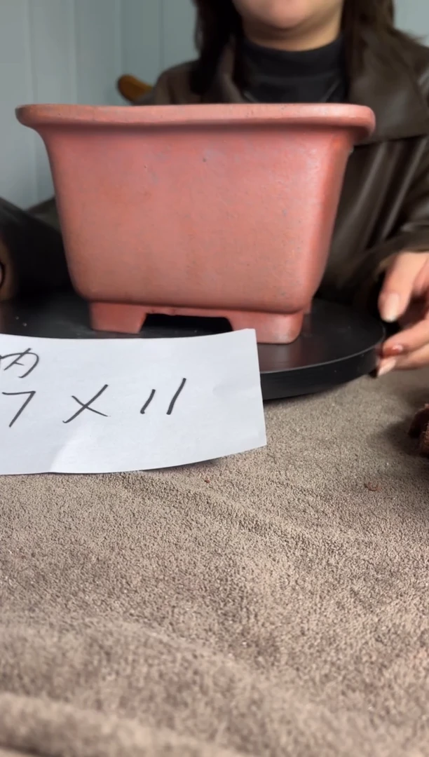宜兴紫砂花盆小盆