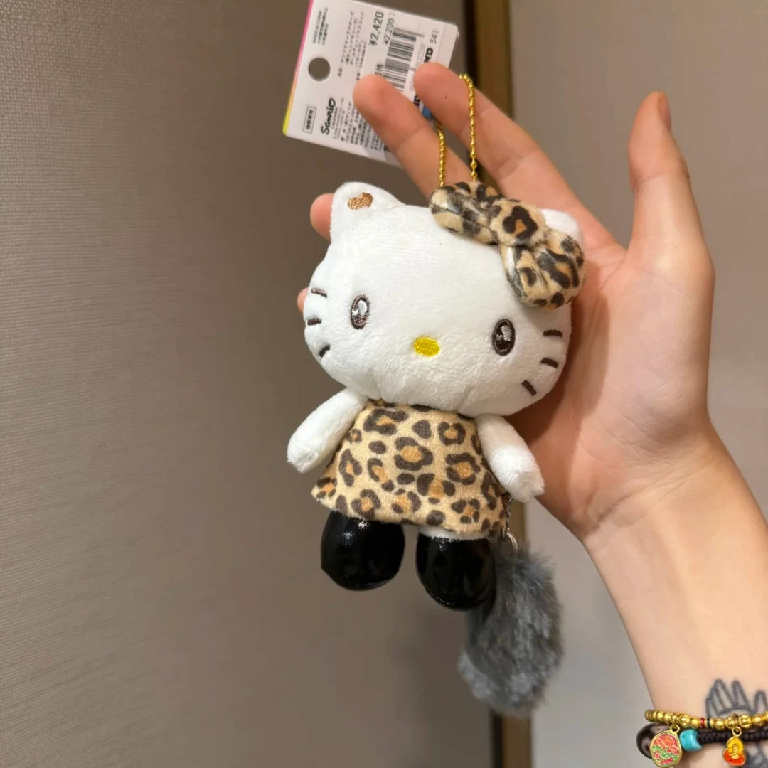 【大阪限定】Hello Kitty 豹纹黑靴Kitty钥匙扣玩偶