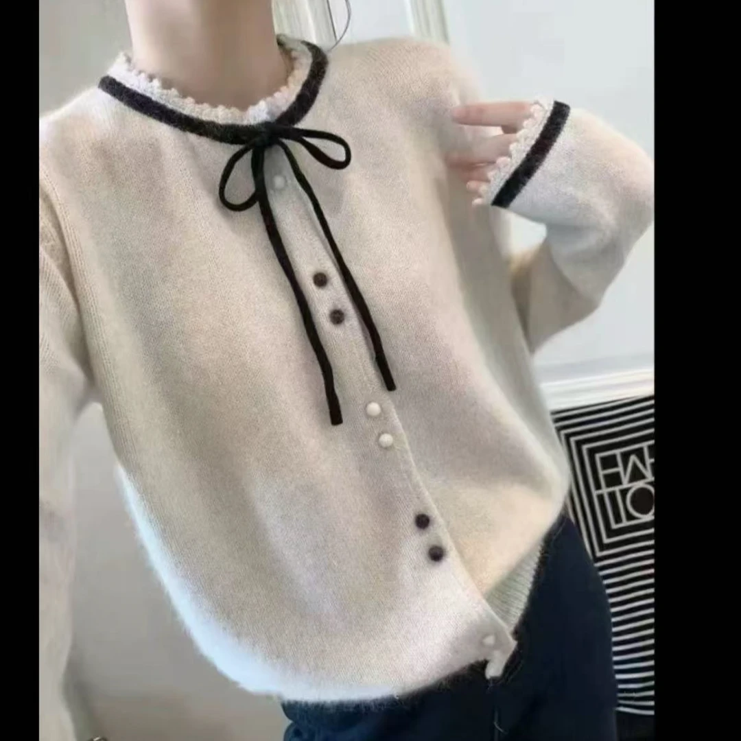 【运费补贴】秋冬新款时尚小香风减龄针织开衫女 012