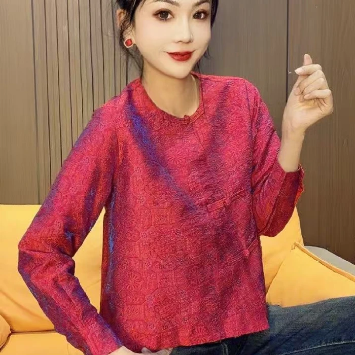 6038#洋气时尚炫彩小衫