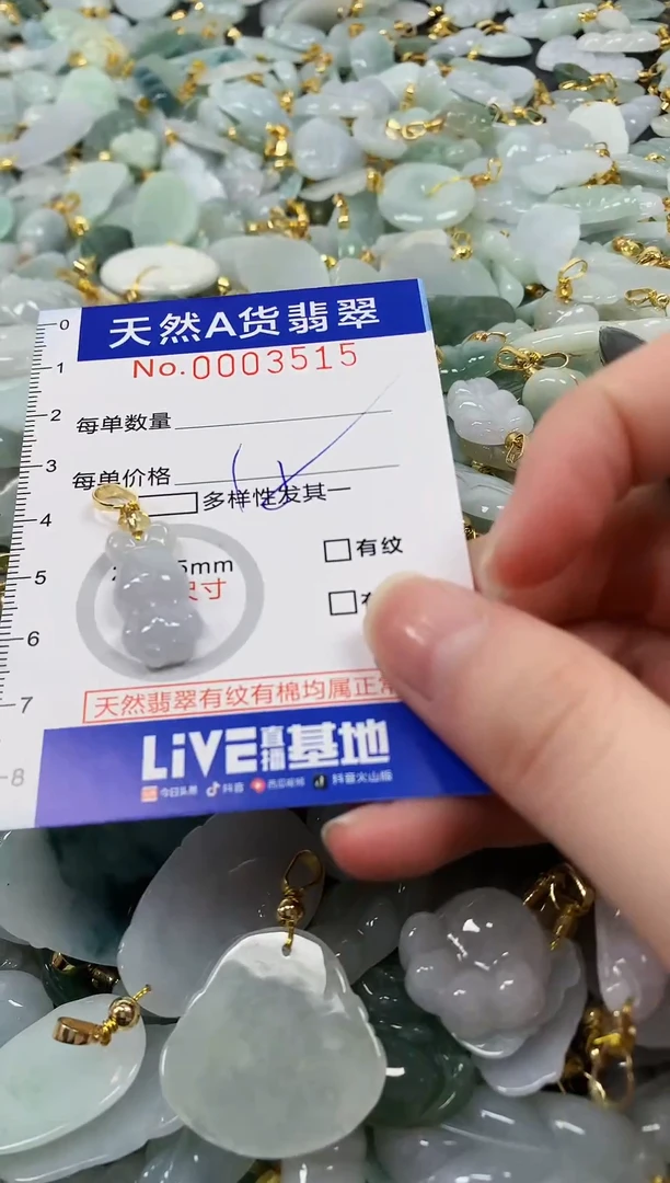 颈饰未镶嵌翡翠纯天然a货翡翠