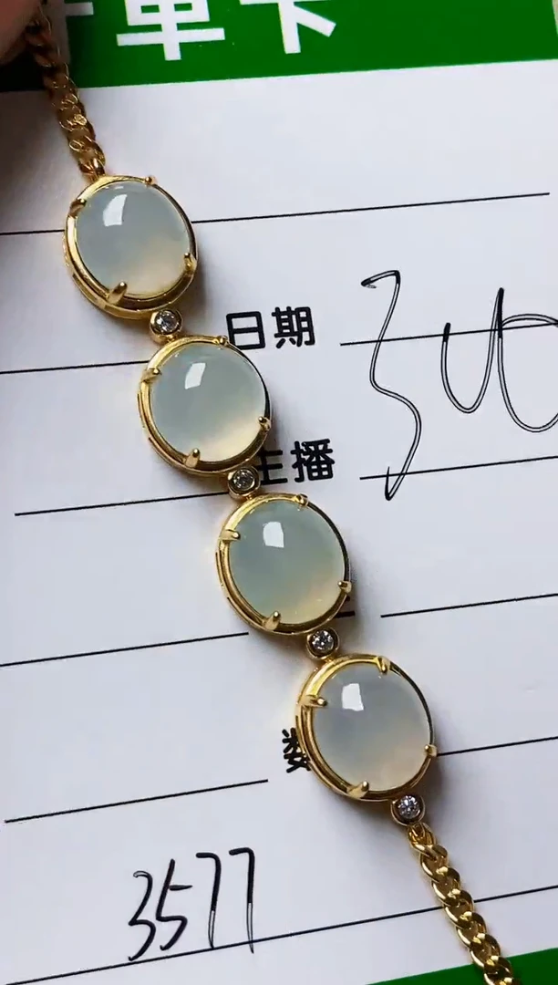 银S925镶嵌戒指翡翠3577