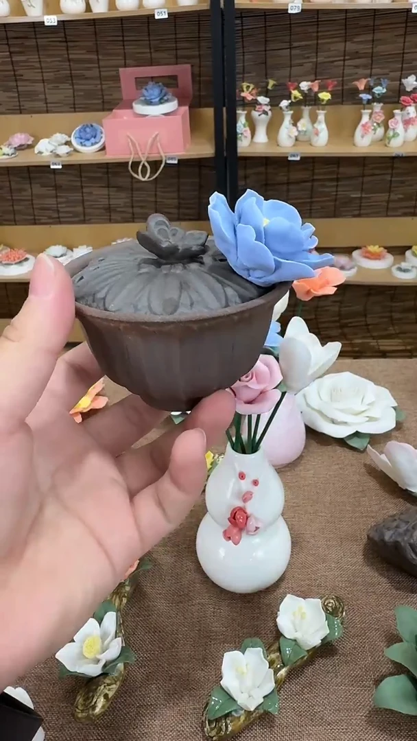 陶瓷陶瓷手捏花