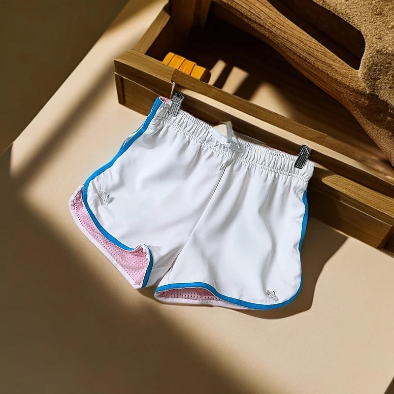 女款运动风松紧腰百搭休闲显瘦运动短裤 20004