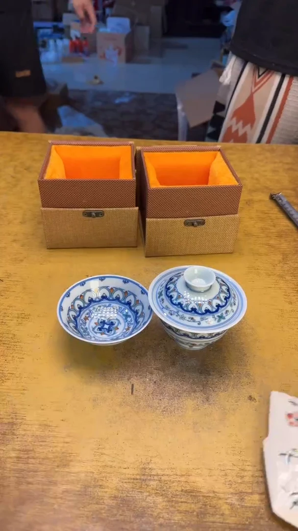 瓷器瓷器瑕疵破破164俩件