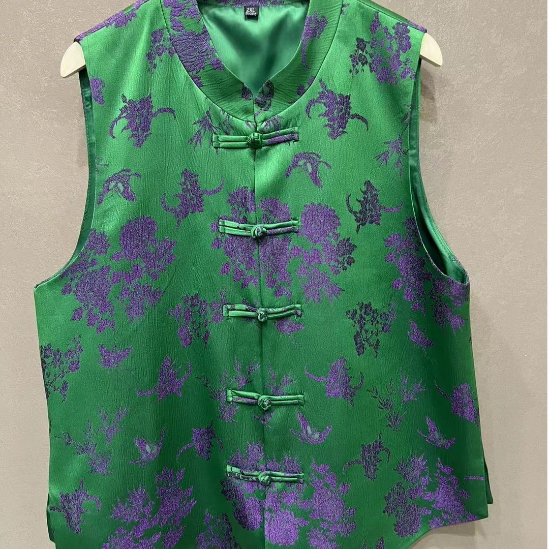 P-19黑绿两色女马甲