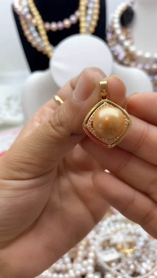 淡水珍珠钛钢颈饰224