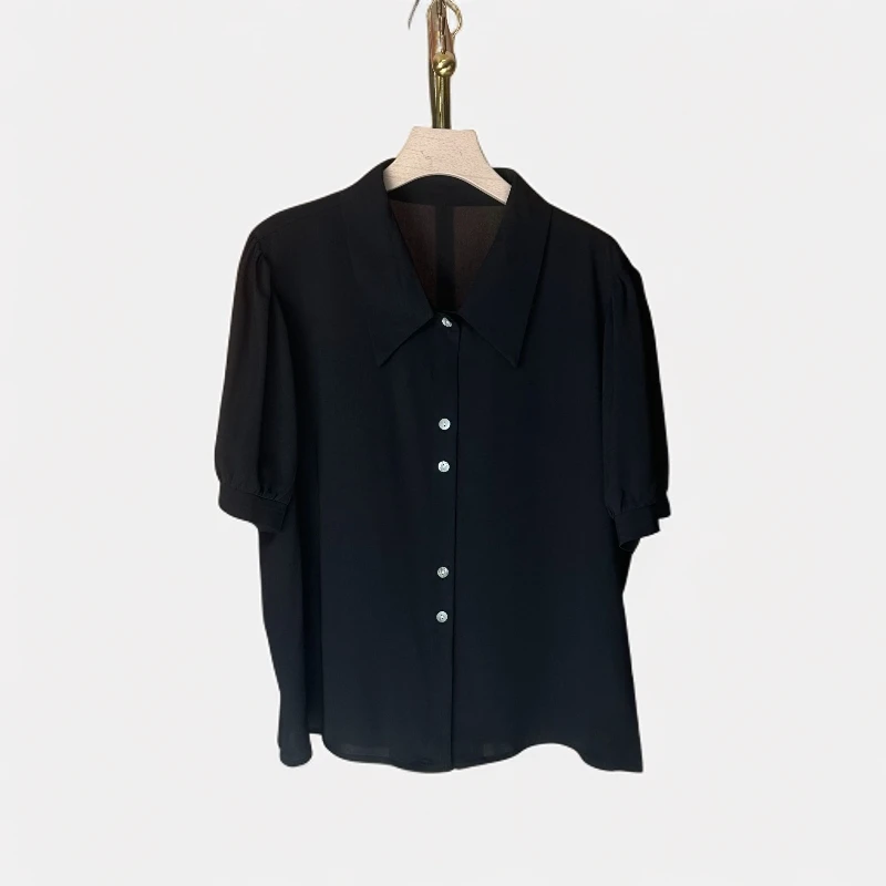 现货【RG604】2025年时尚气质百搭减龄显瘦新款女装小衫