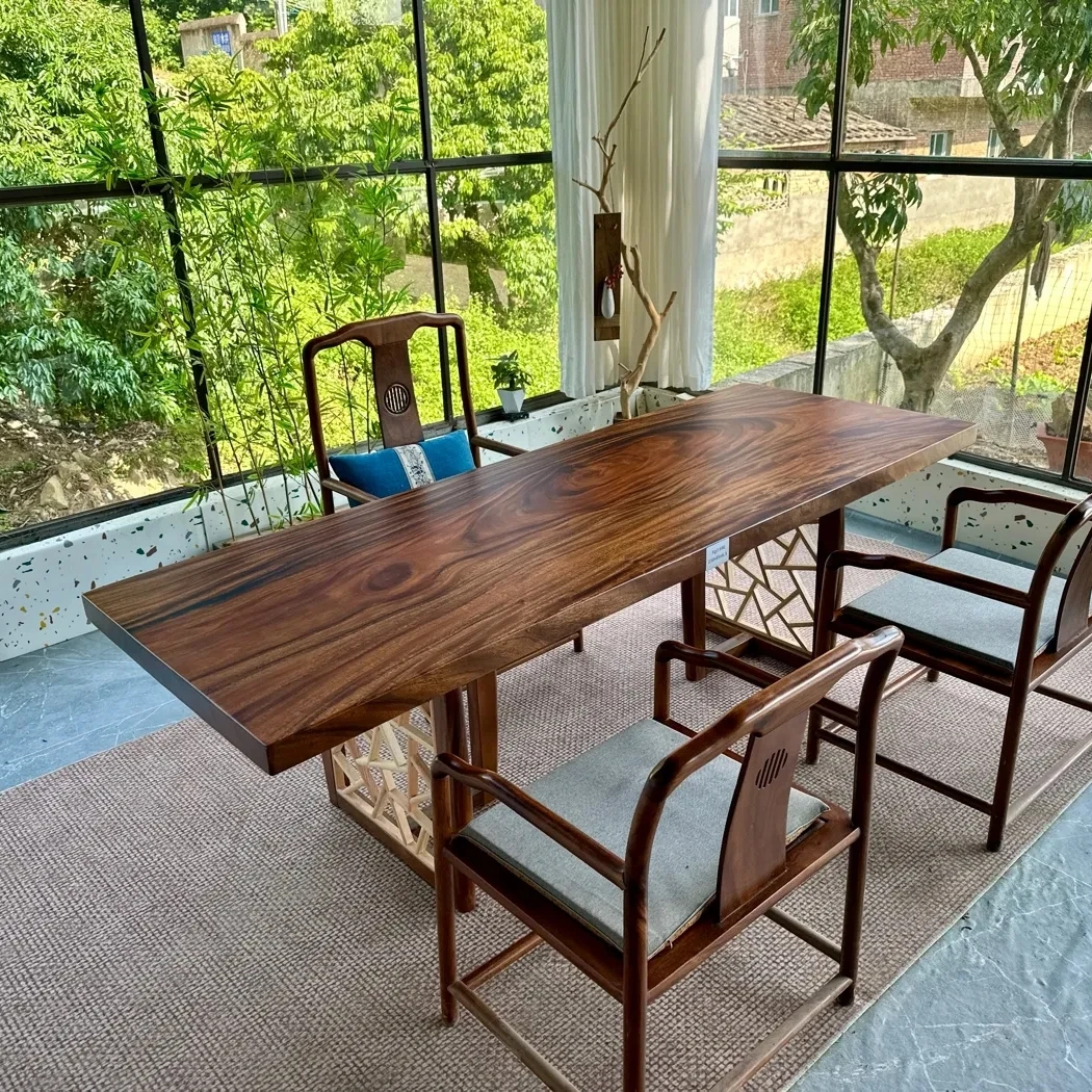 （全款链接）实木大板桌茶桌餐桌会议桌（一物一拍）