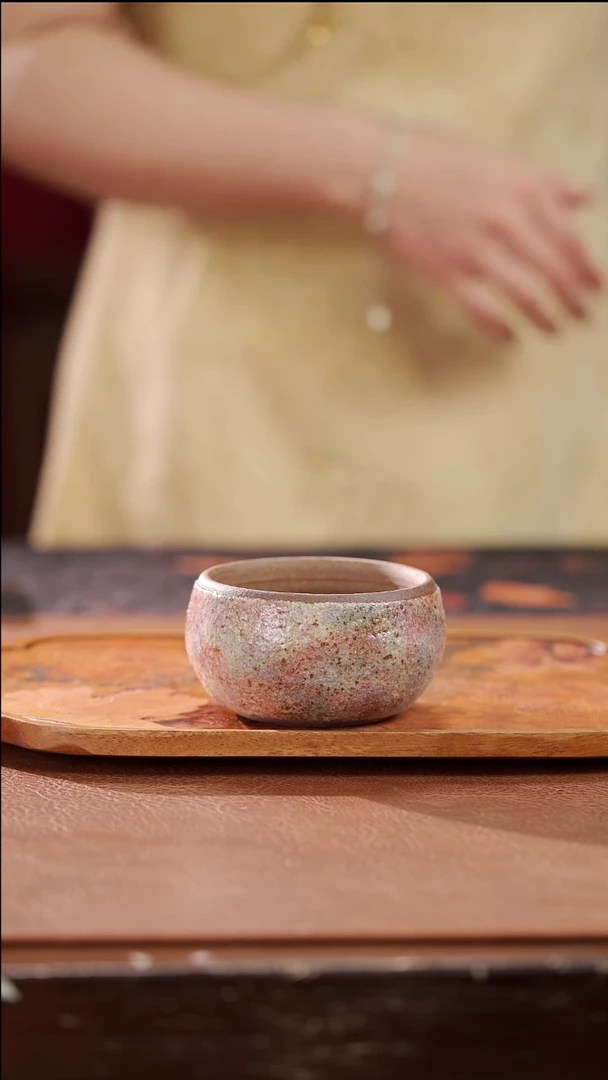 柴烧七彩岩矿主人杯