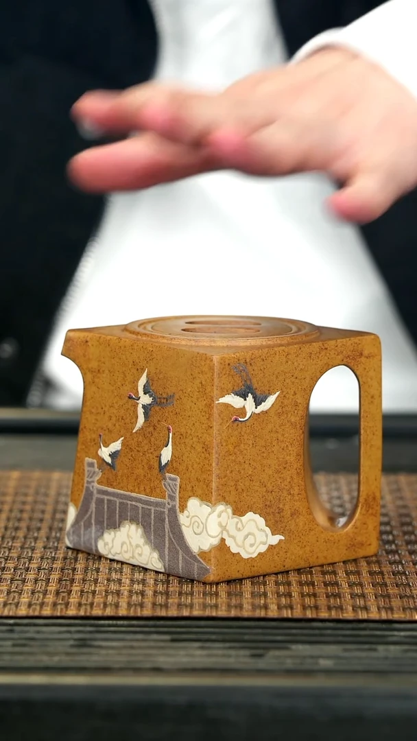 【闪购商品】紫砂茶壶27阳羡四方 柴烧