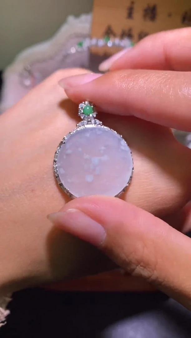 银S925镶嵌戒指翡翠078