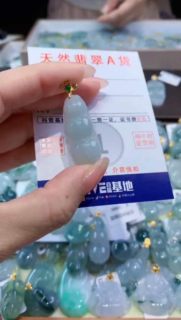 颈饰未镶嵌翡翠天然翡翠A货挂件