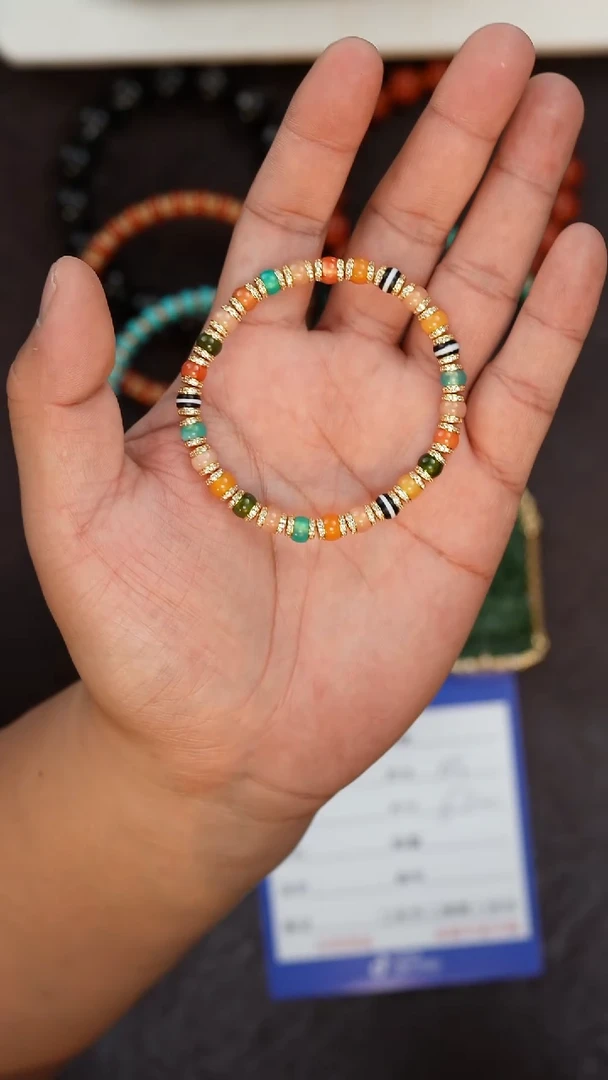 【闪购商品】玛瑙/玉髓手串未镶嵌多宝玛瑙手串